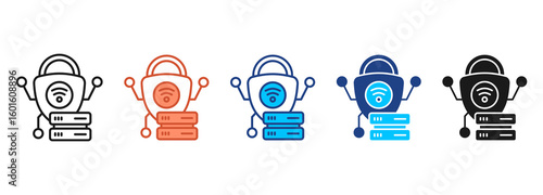 Multimedia Icon Set Multiple Style Collection