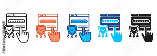 Web Management Icon Set Multiple Style Collection