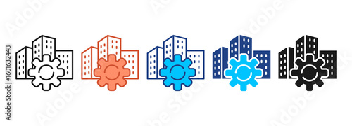 Values Icon Set Multiple Style Collection