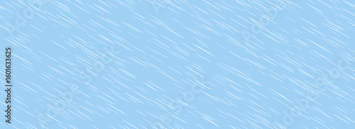 Heavy rain seamless pattern. Diagonal pouring rain texture. Repeated falling water drop background. Sleet, hail or snow precipitation wallpaper. Autumn downpour backdrop. Vector illustration