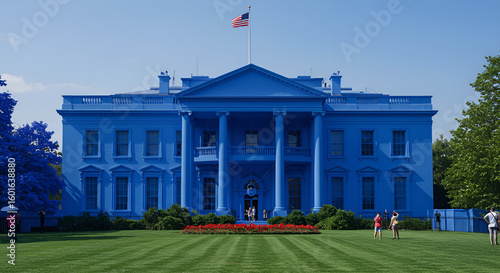 blue house