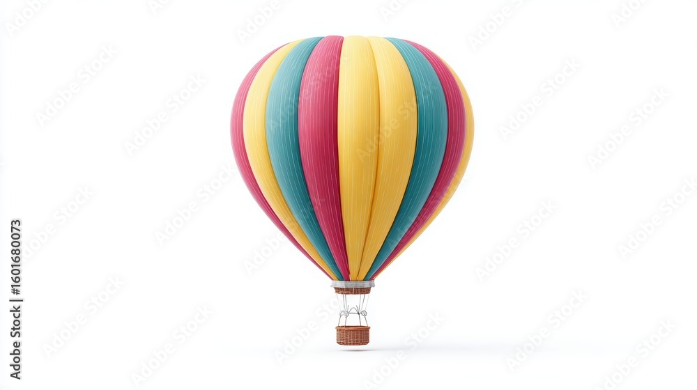 Fototapeta premium Hot Air Balloon Colorful Travel Adventure Dream