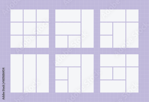 Modular 3x3 Bento Grid Design for Social Media, Branding, and Presentations