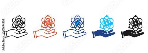 Artificial Intelligence Icon Set Multiple Style Collection