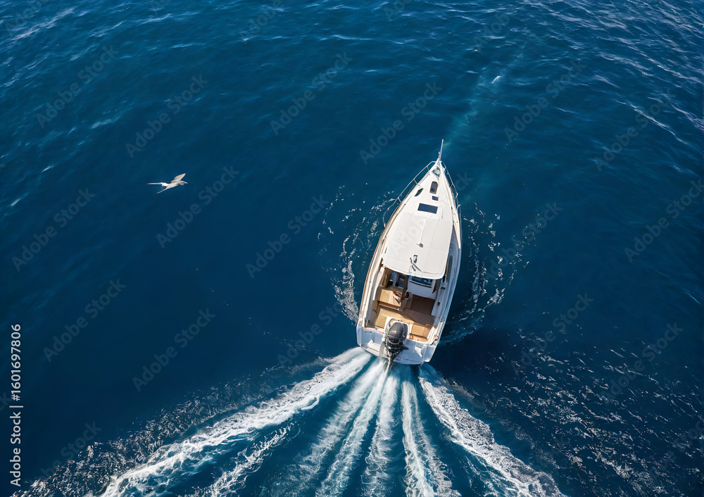 Fototapeta premium boat on the sea
