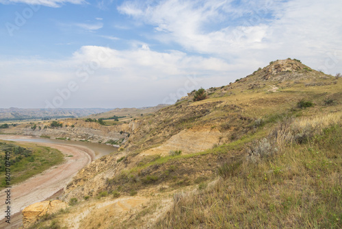 View from Wind Canyon Trail in Theodore Roosevelt National Park, North Dakota
