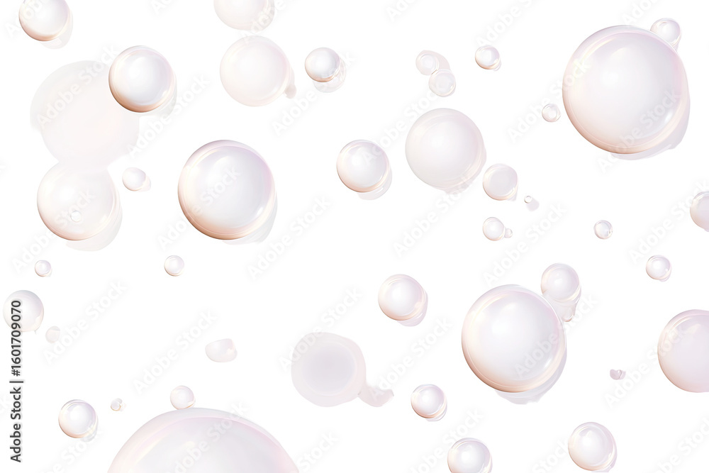 Fototapeta premium Abstract pattern of white circles against black