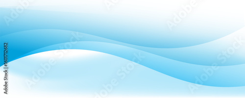 Blue and white business wave banner background. vector
