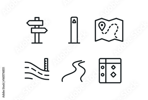 straight perfect stroke icon mono icons style isolated trailhead signpost trail marker post trail map overlay trail erosion gau trail footpath model trail difficulty chart