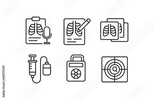 straight perfect stroke icon mono icons style isolated radiologist report mic radiologist annotation tool radiologist ima fusion module radiologist contrast injector radiologist radiation