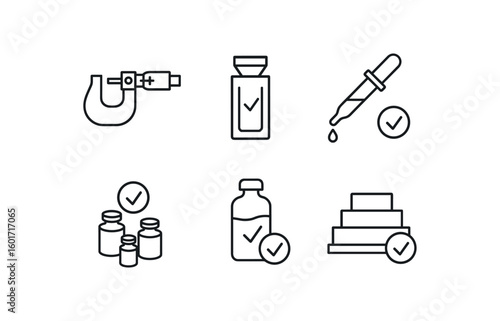 straight perfect stroke icon mono icons style isolated accuracy micter caliper accuracy spectrophotometer cuvette accuracy pipette calibration tool accuracy accuracy reference standard