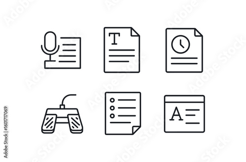 straight perfect stroke icon mono icons style isolated typing reports dictation software interface typing reports formatting style sheet typing reports timestamp inserter typing reports