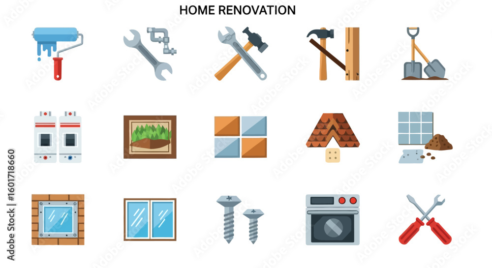 Obraz premium Elderly Care Services & Support Icons