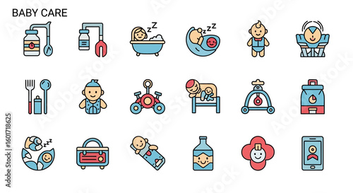 Elderly Care Services & Support Icons