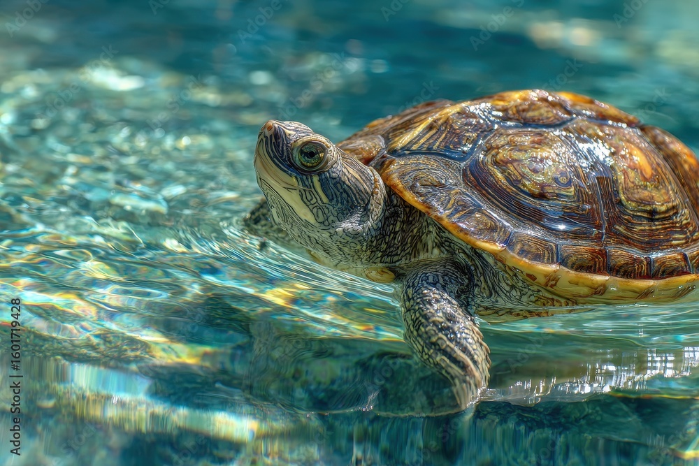 Obraz premium Aquatic turtle