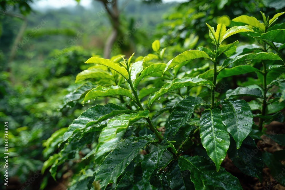 Obraz premium Arabica coffee trees in Boquete Panama