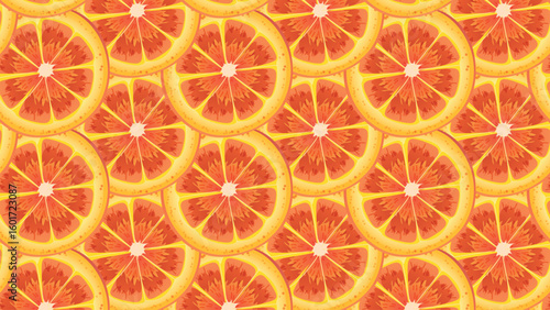 seamless pattern of orange slices