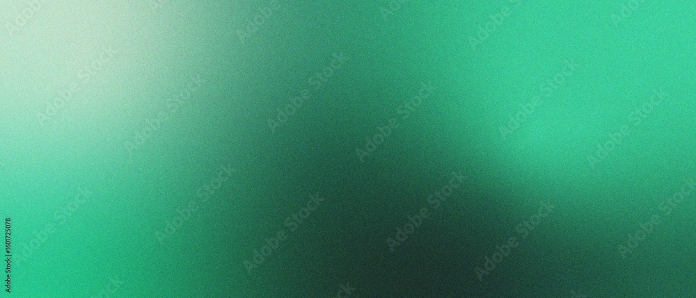 Obraz premium Emerald Green Grainy Gradient Background