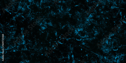 Abstract blue water color hand painted art victor illustration. Dark blue painted smoky textured black color powder explosion. Black and blue Smoke background elegant luxury space with stars.