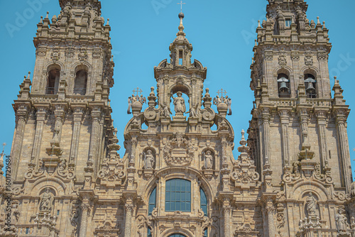 Espectacular fotografía tomada en la Catedral de Santiago de Compostela en Galicia, España.