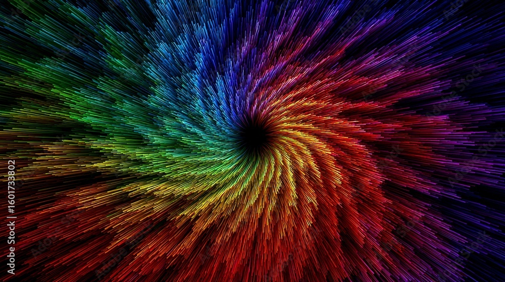 Obraz premium Dynamic Rainbow Effects/ダイナミックな虹エフェクト5