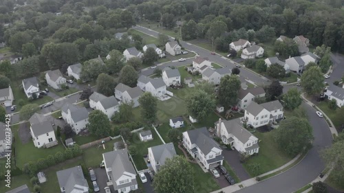 Suburban Neighborhood at dusk 