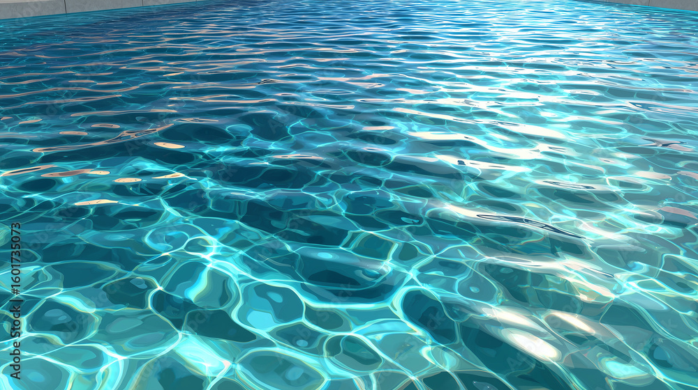 Shimmering blue-green water in swimming pool wallpaper Shimmering blue-green water in swimming pool wallpaper