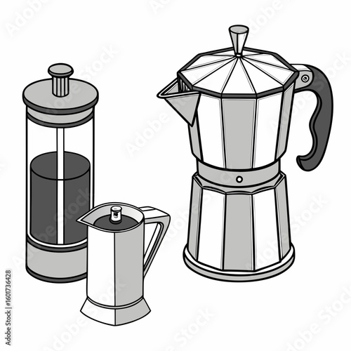 Coffee makers brewing devices kitchenware moka pot french press