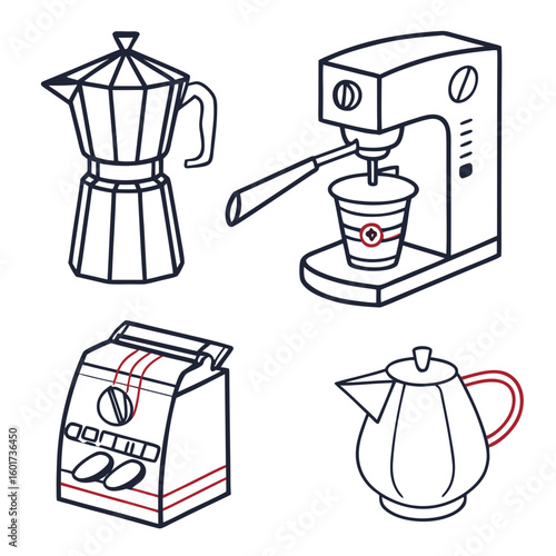 Coffee making equipment and coffee beans espresso machine moka pot