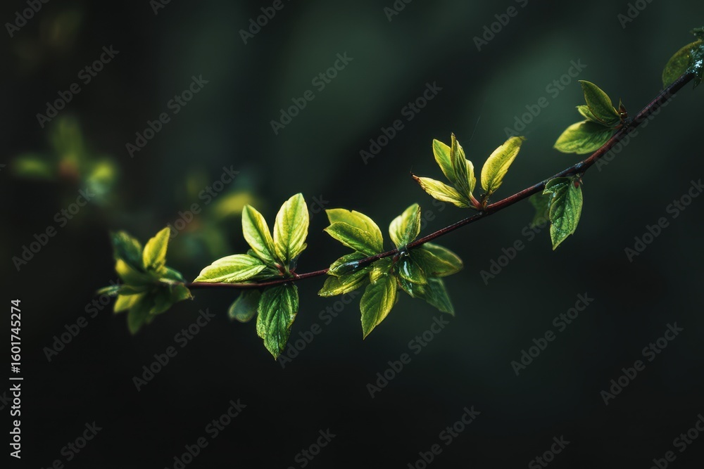 Obraz premium Branch with foliage