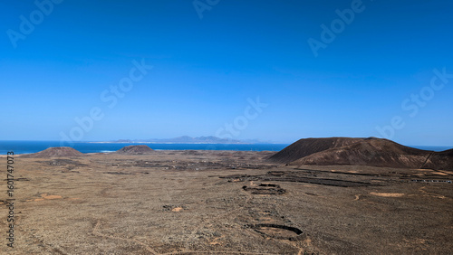 desert landscape with blue sky