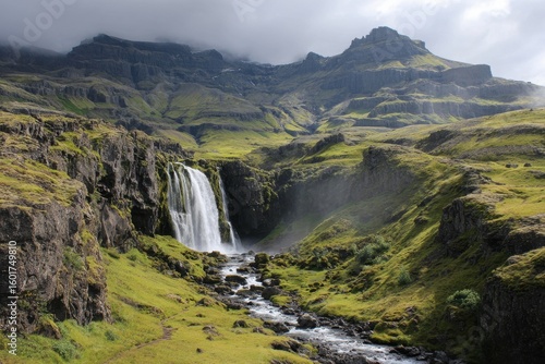 Breathtaking waterfalls in Iceland