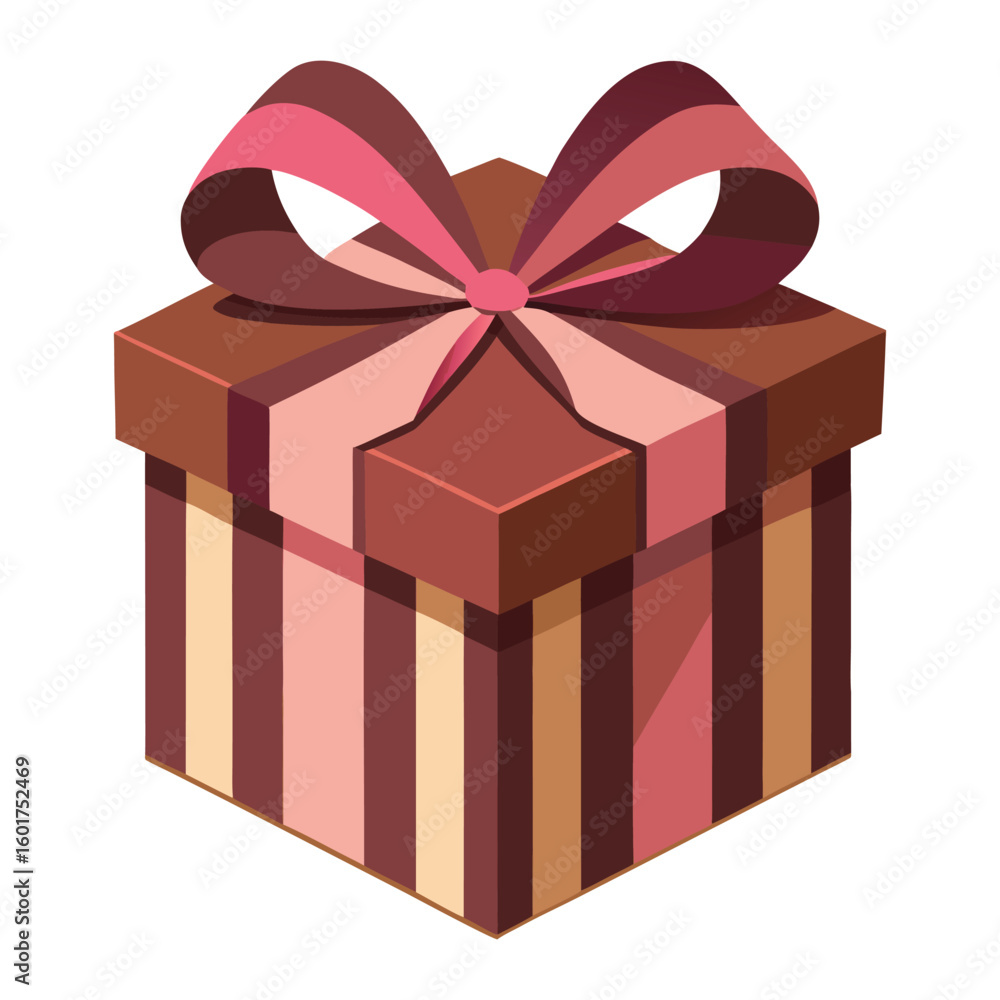 Obraz premium gift box with red ribbon