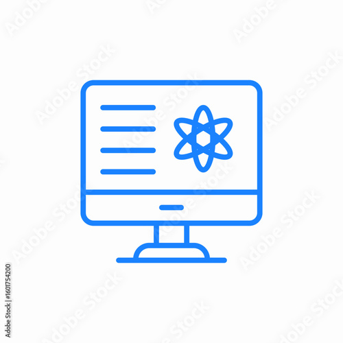 analyses doments medical chemistry screen icon sign vector