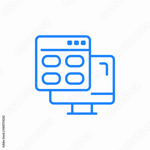 b2b ecommerce retail icon sign vector