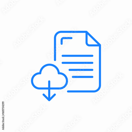 backup file cloud icon sign vector