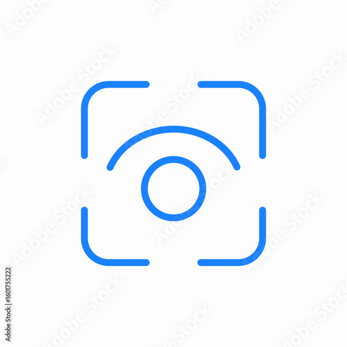 focus view icon sign vector