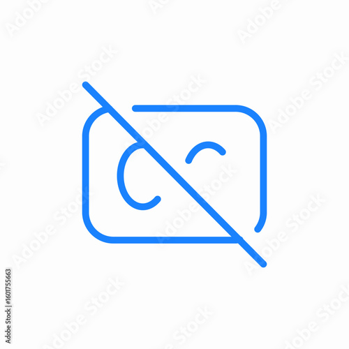image disabled hidden icon sign vector