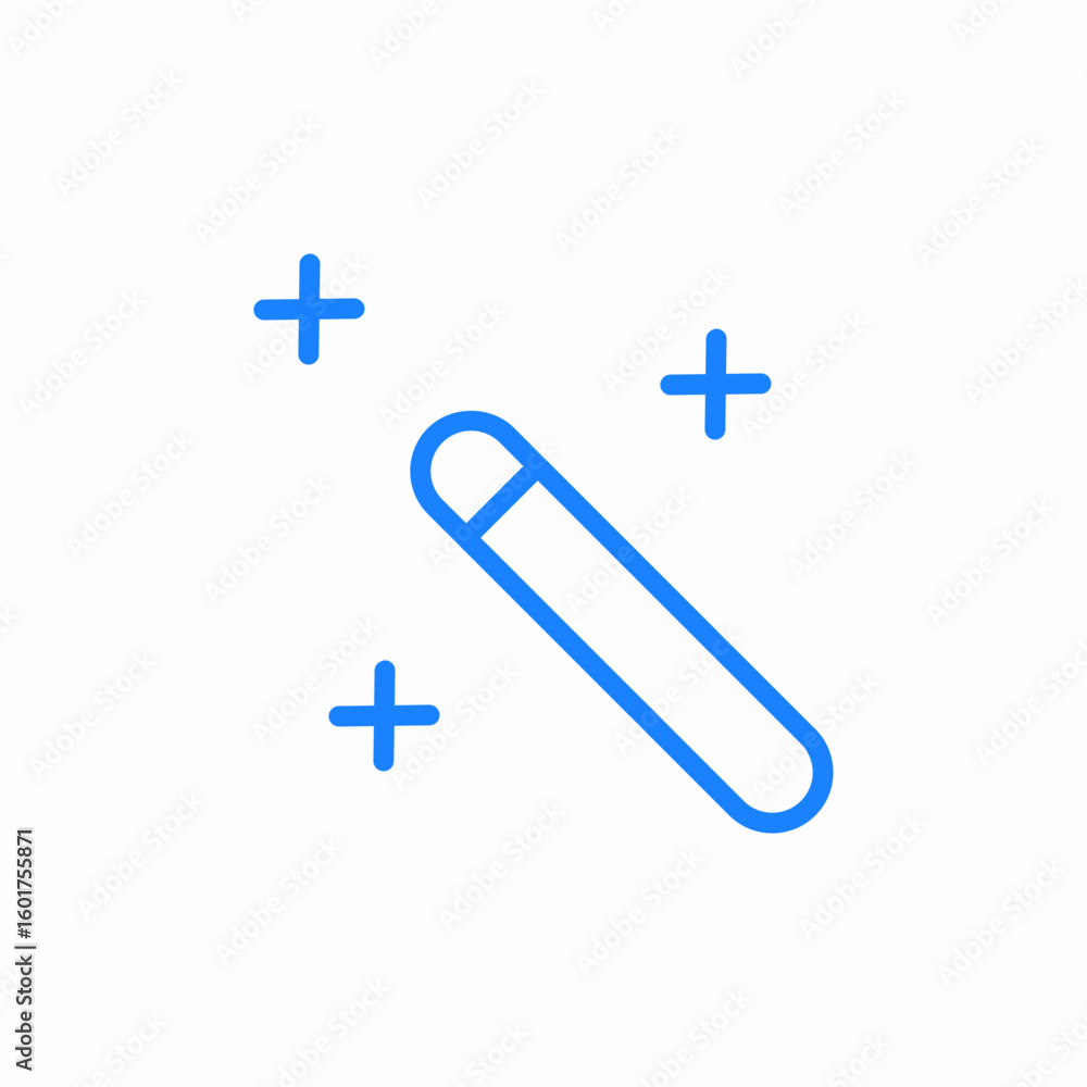 Fototapeta premium magic wand icon sign vector