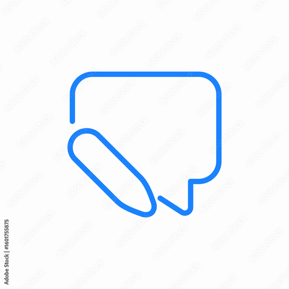 Naklejka premium message edit icon sign vector