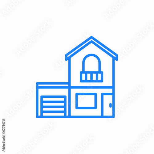 modern house icon sign vector