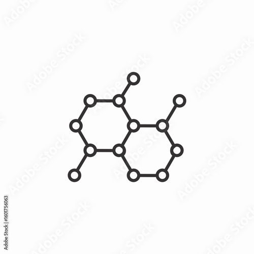 molecule structure icon sign vector