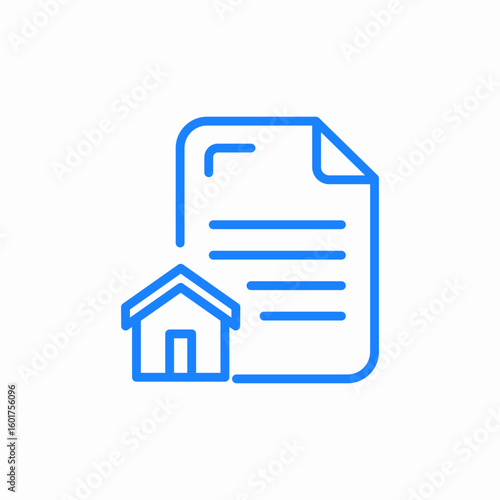 mortgage real estate icon sign vector