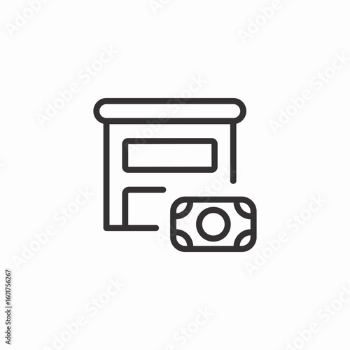 pharmacy money icon sign vector