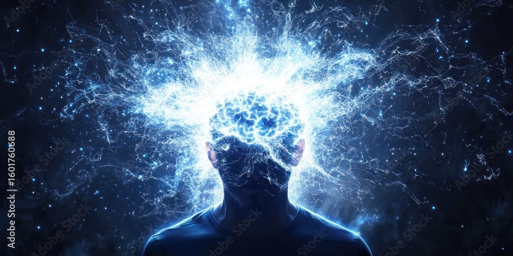 Obraz premium A cosmic burst of energy symbolizing an innovative scientific breakthrough