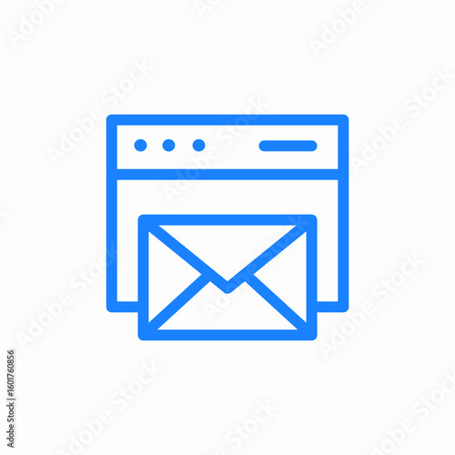 email message icon sign vector