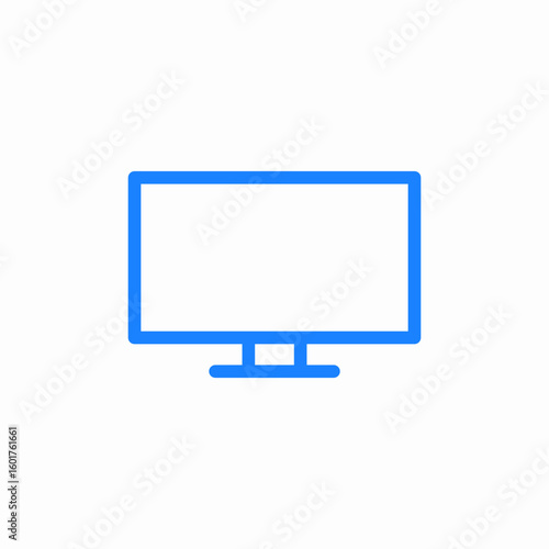 monitor icon sign vector