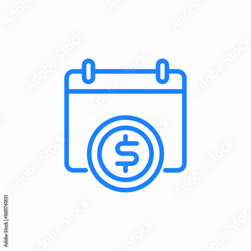payment day icon sign vector