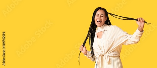 Happy African-American woma...