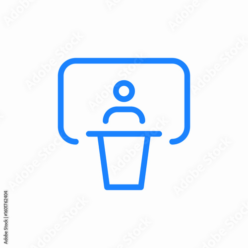 public speake icon sign vector